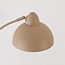 Lampadaire arc Arc avec abat-jour métallique - beige