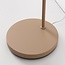 Lampe arc sur pied Arc avec abat-jour métallique beige