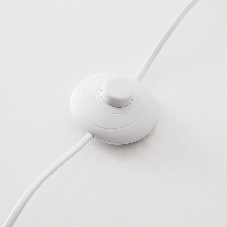 Lampe arc sur pied Arc avec abat-jour métallique beige