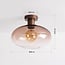 Plafondlamp Veda - bruin ombre-glas