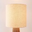 Vloerlamp Papira met linnen kap