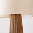 Vloerlamp Papira met linnen kap