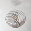 Suspension Perla - design superposé en fer blanc
