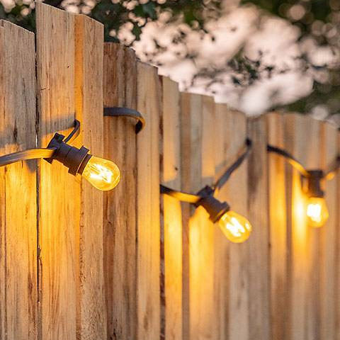 Guirlande guinguette pour l'extérieur avec ampoules LED