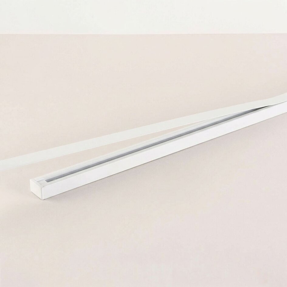 Capuchon de protection 2 x 0,75 cm pour l'éclairage sur rail monophasé - blanc