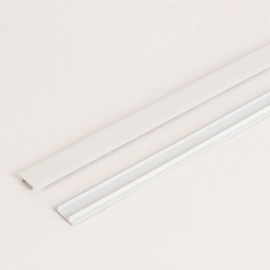 Afdekkap 2 x 0,75 cm voor 1-fase railverlichting - wit