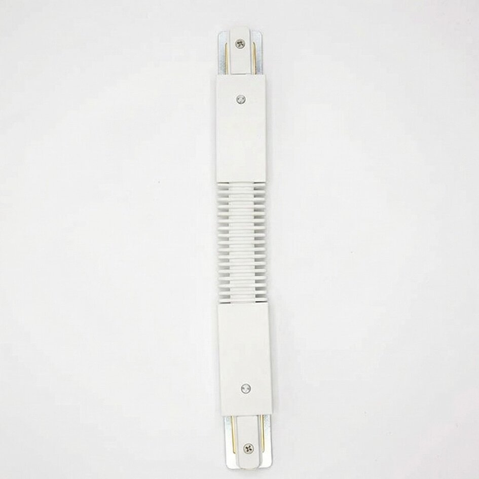Connecteur flexible pour rail monophasé, blanc