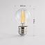 Ampoule filament 2,5W et 4,5W, 2200-2700 K, verre clair, dim-to-warm
