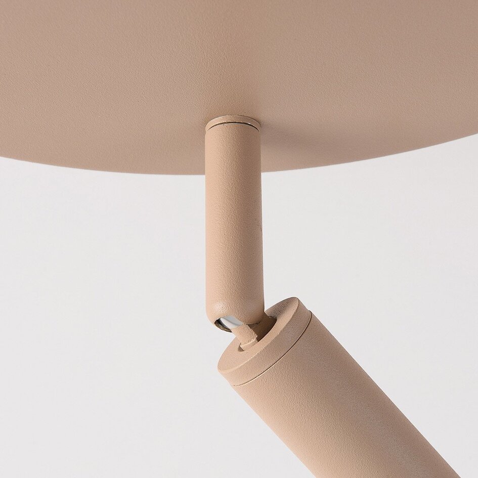 Plafonnier Dora beige avec trois spots orientables