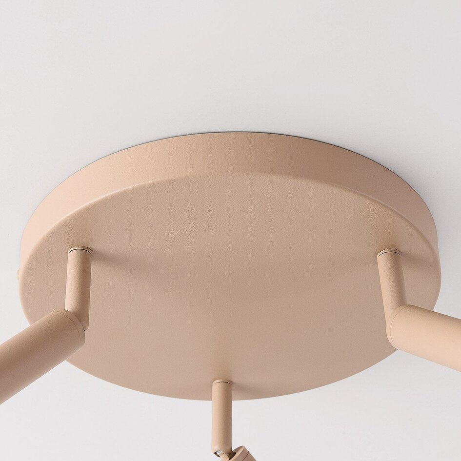 Plafonnier Dora - beige, trois spots réglables
