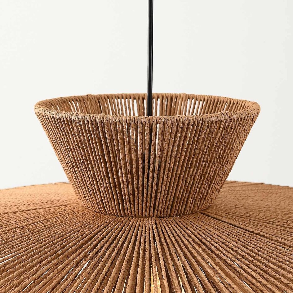 Suspension Ikera en corde de papier naturel Ø60 cm