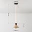 Suspension Japandi Mara - travertin (pierre naturelle) et bois