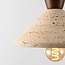 2-lichts Japandi hanglamp Mara van travertin (natuursteen) en hout