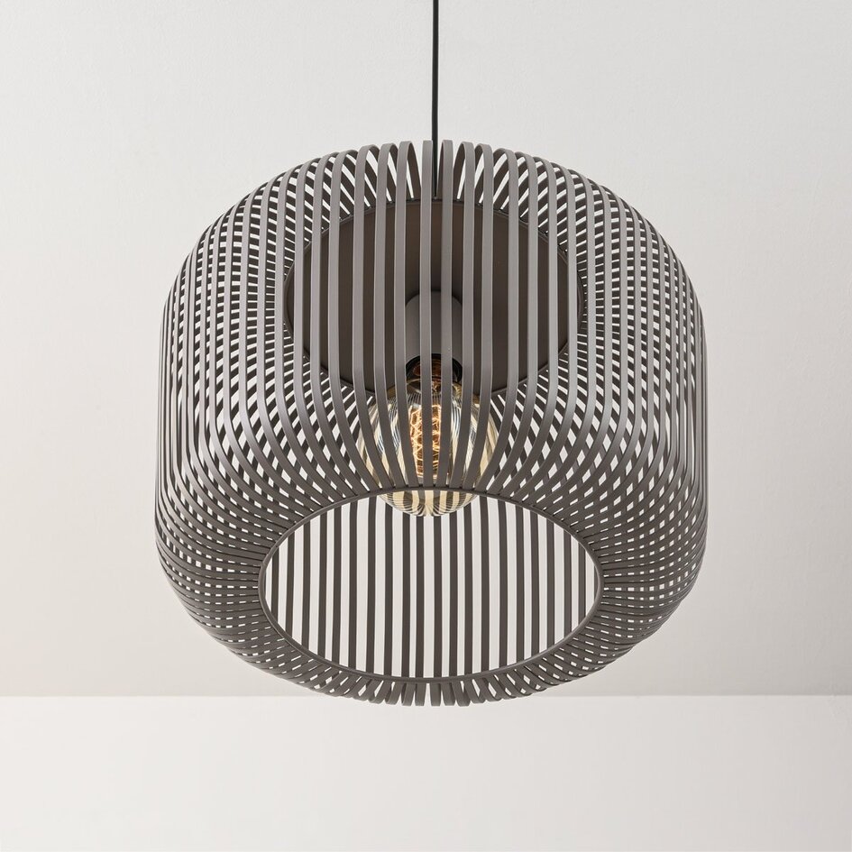 Suspension Viro en métal gris clair – Ø38 cm