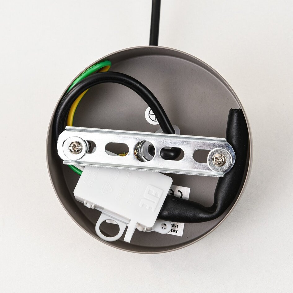 Hanglamp Viro van lichtgrijs metaal – Ø38 cm