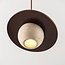 Hanglamp Tona van travertin (natuursteen) en hout