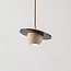 Hanglamp Tona van travertin (natuursteen) en hout