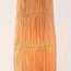 Vloerlamp Plecta van raffia papier met zwart metalen voet - 140 cm