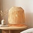 Lampe à poser Aruna en papier raffia - beige