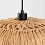 Hanglamp Laria van natuurlijk handgevlochten raffia papier
