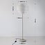 Lampadaire Zhuo avec abat-jour en lin - beige