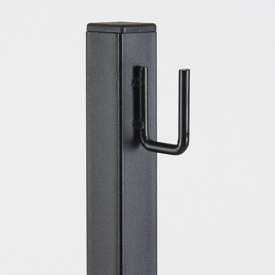 Hangende metalen palen met haken 45 cm – set van 4 voor buiten