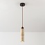 Hanglamp Oreno van travertin (natuursteen) en hout incl. Philips lichtbron