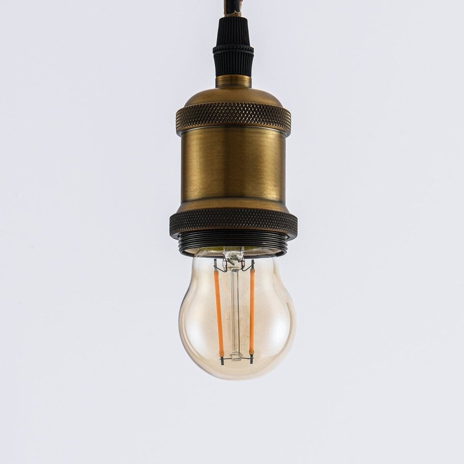 Ampoule filament 2,5/4,5W, 2000 K, verre ambré, Ø45 mm, dimmable