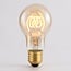 5W horizontale spiraal lamp, 1800K, amber glas Ø60 mm, dimbaar