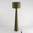 Vloerlamp Rumi in groene stof