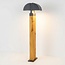 Lampe d'extérieur sur pied en aspect bois - Xenia