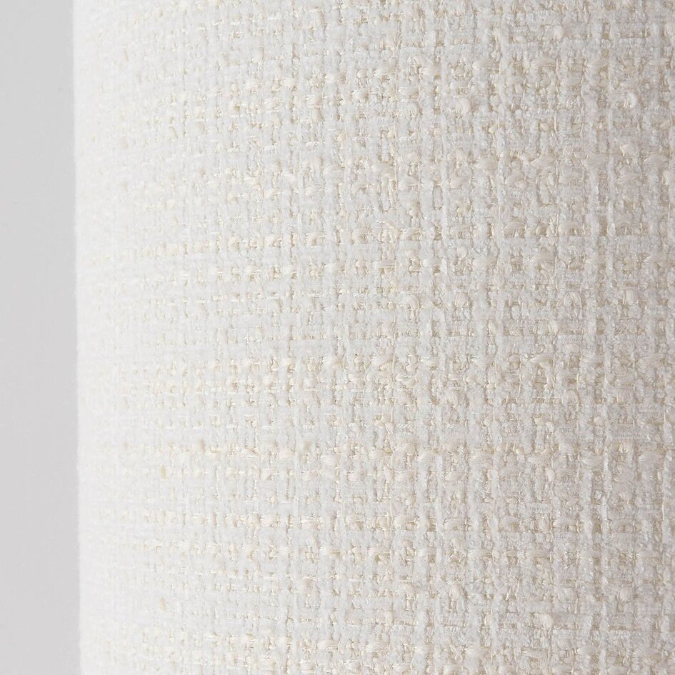 Japandi vloerlamp Lumo van linnen in gebroken wit