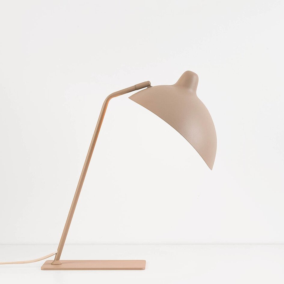 Tafellamp Virello in zandbeige met verstelbare kap