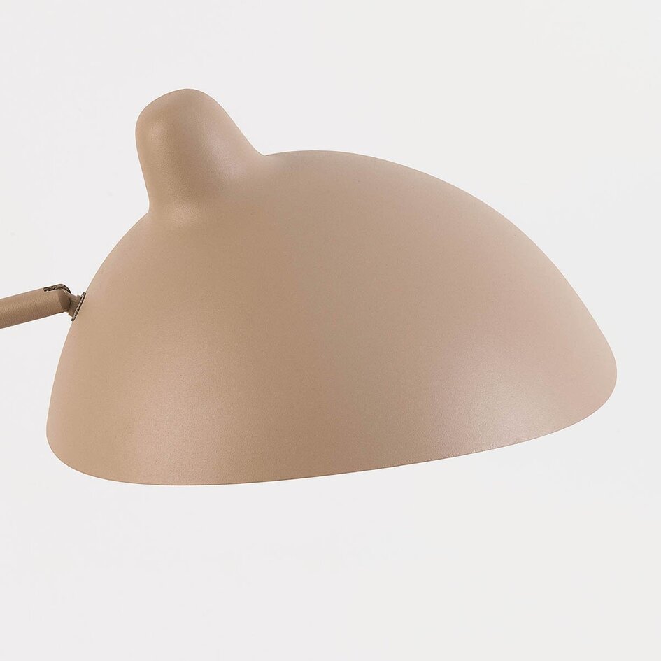 Lampe de table Virello en beige sable avec abat-jour réglable