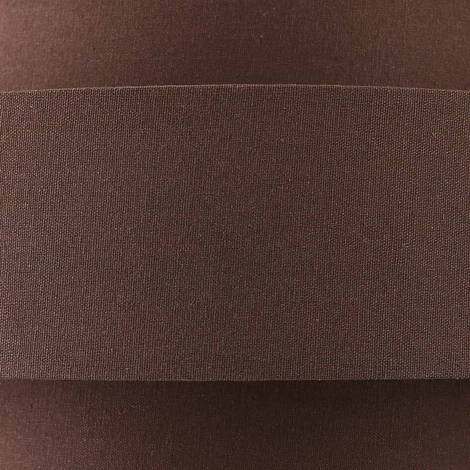 Suspension Zavon avec abat-jour en tissu superposé marron foncé