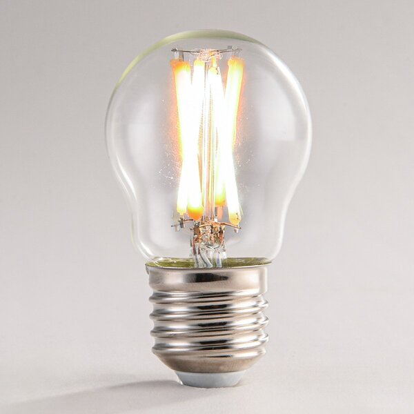 Ampoule LED E27 connectée dim-to-warm 4,9 watts, 45 mm (Tuya)