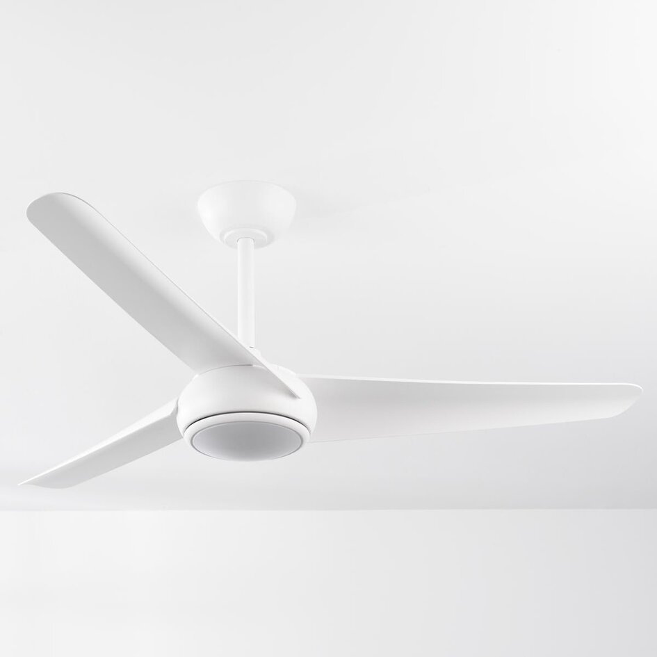 Ventilateur de plafond blanc avec LED et télécommande - Angin