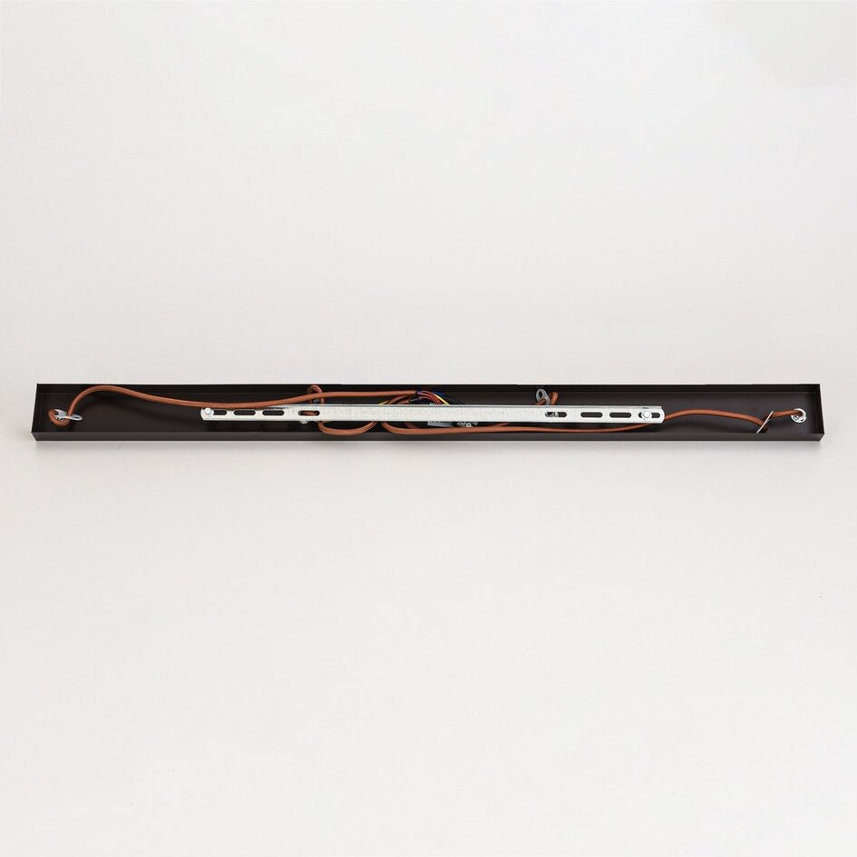 4-lichts hanglamp Mavero van cement en hout