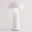 Oplaadbare mushroom lamp Soma in wit met touch dimmer en instelbare kleurtemperatuur