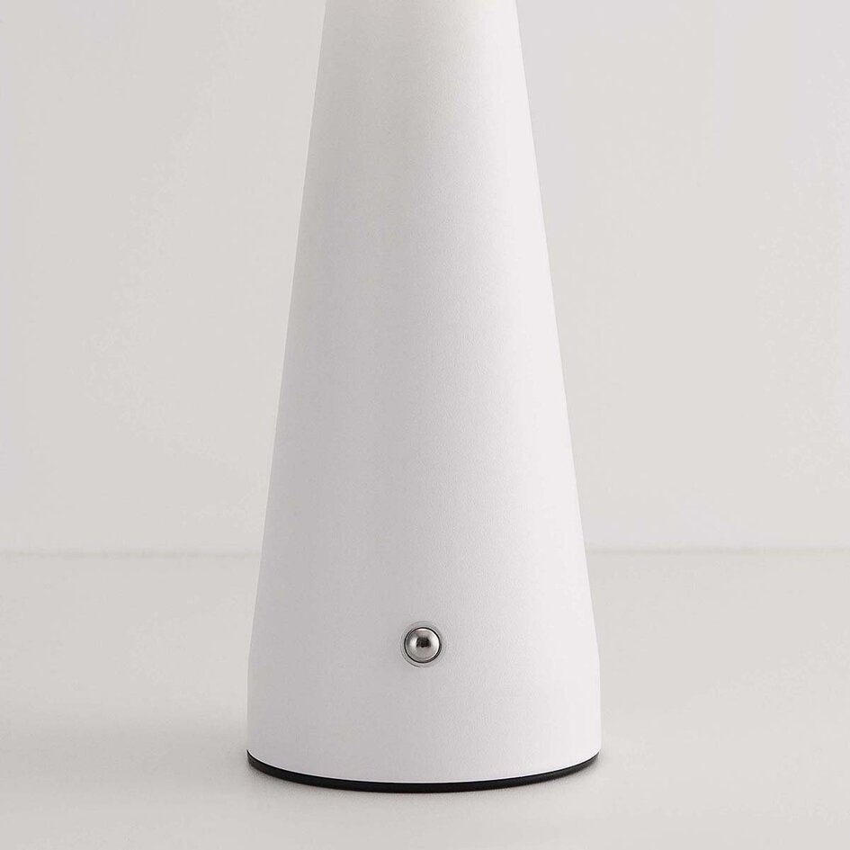 Oplaadbare mushroom lamp Soma in wit met touch dimmer en instelbare kleurtemperatuur