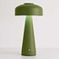 Oplaadbare mushroom lamp Soma in groen met touch dimmer en instelbaar licht