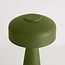 Oplaadbare mushroom lamp Soma in groen met touch dimmer en instelbaar licht