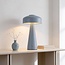 Lampe champignon rechargeable Soma bleu clair avec variateur tactile et température de couleur réglable