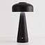 Oplaadbare mushroom lamp Soma met touch dimmer en instelbare kleurtemperatuur - zwart