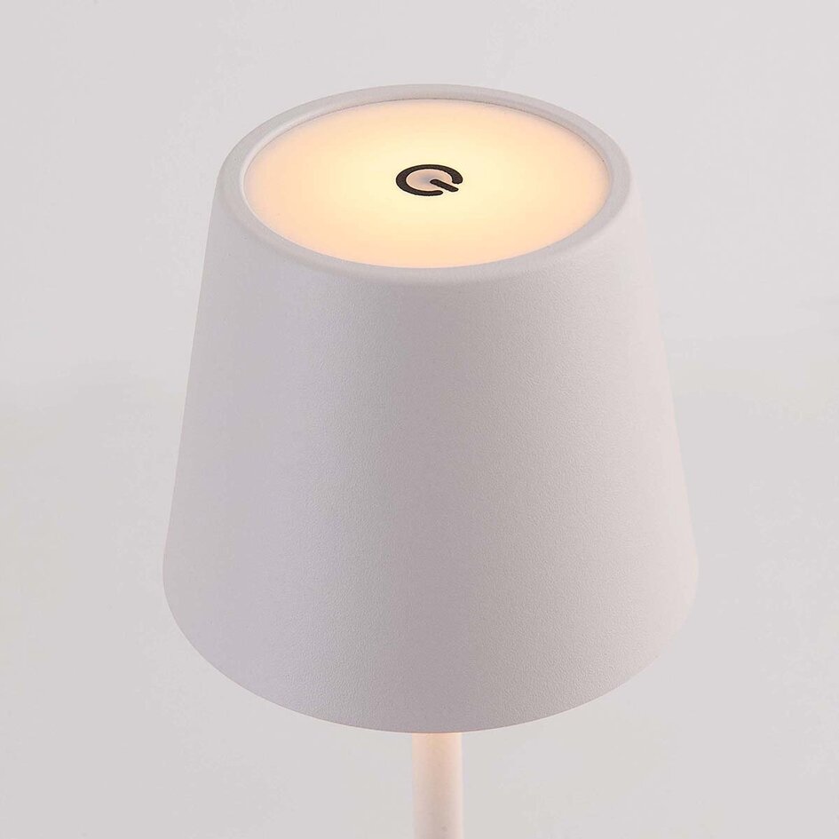 Lampe de table sans fil Silo avec lumière dimmable et réglable - blanc