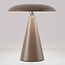Oplaadbare tafellamp Ariso taupe met touch dimmer en instelbare lichtkleur