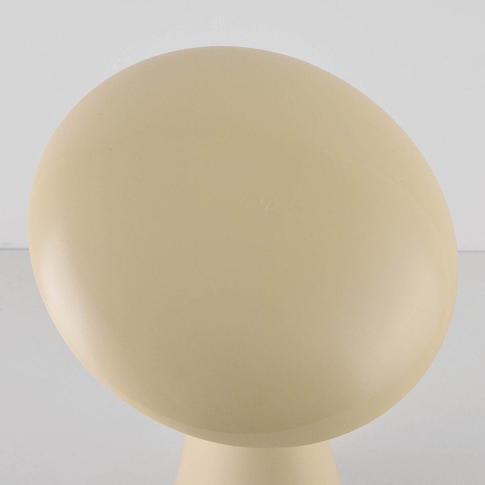 Lampe de table rechargeable Ariso crème avec variateur tactile et couleur de lumière réglable