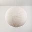 Hanglamp Amare beige met ronde linnen kap Ø60 cm