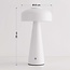 Oplaadbare mushroom lamp Soma in wit met touch dimmer en instelbare kleurtemperatuur