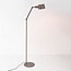 Lampadaire réglable Mella avec éclairage double face - taupe